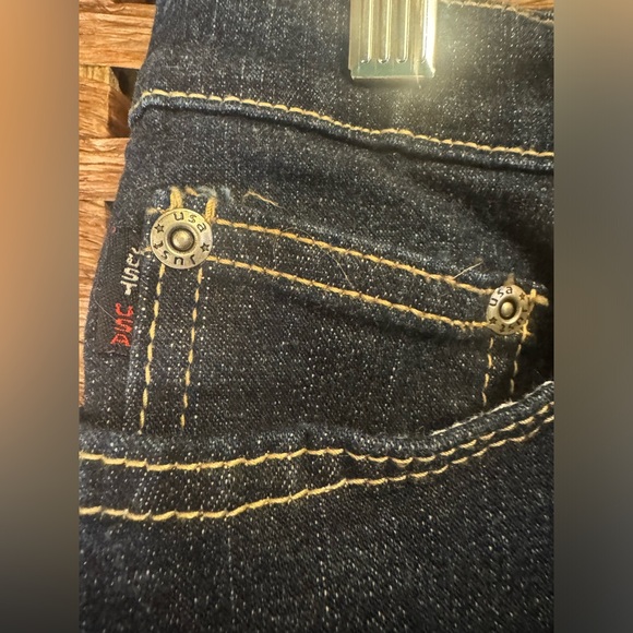 Just jeans Made In USA Skirt Front slit Denim Woman Junior SZ 13 Mostly cotton - Picture 2 of 13